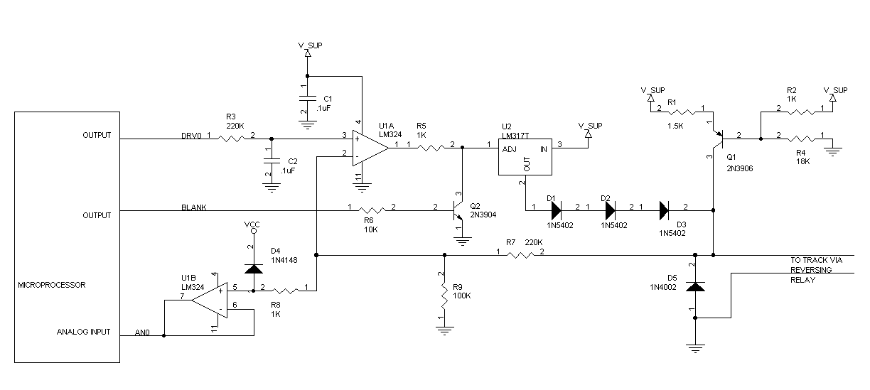 Diagram of components